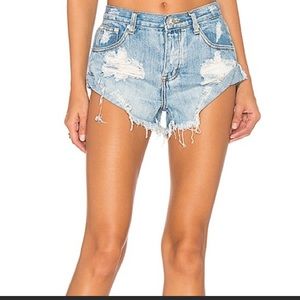 One teaspoon bandits denim shorts size 24